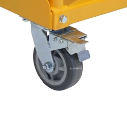 Zoom a las ruedas del Carro porta tableros 1000 kg