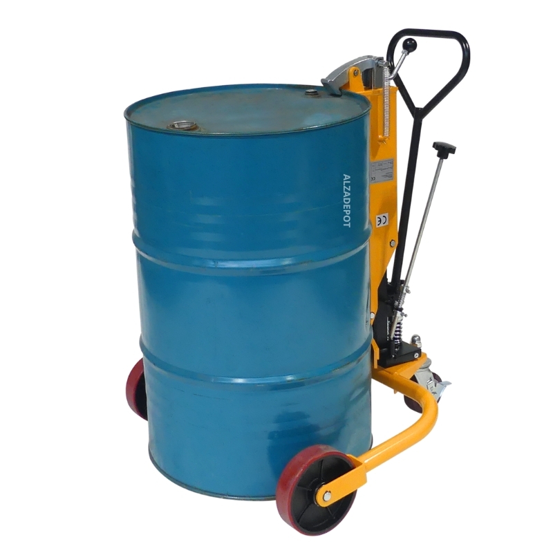 Elevador hidráulico de barriles 250 kg - elevación 1220 mm vista 3/4