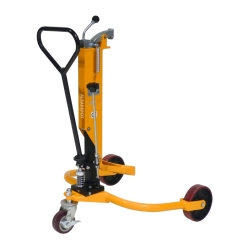 Elevador hidráulico de barriles 250 kg - elevación 1220 mm vista trasera