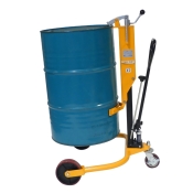 Elevador hidráulico de barriles 250 kg - elevación 1220 mm vista de perfil