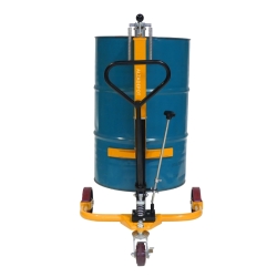 Elevador hidráulico de barriles 250 kg - elevación 1220 mm vista delantera