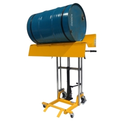 Mini apilador porta-bobinas 400 kg elevacion máxima vista 3/4