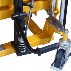 Zoom manivela Mini apilador porta-bobinas 400 kg