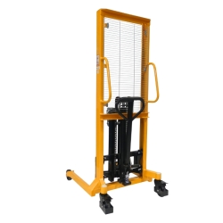 Apilador elevador de barriles 400 kg - Elevación 1450 mm vista 3/4