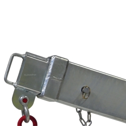 Zoom gancho 2 - Brazo grúa articulado para carretilla elevadora - 1,2 T