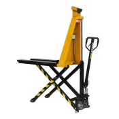 Vista general de la transpaleta manual pesadora de alta elevación 1500 kg