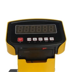 Vista de la transpaleta manual pesadora de alta elevación 1500 kg