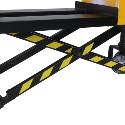 Vista de las horquillas de la transpaleta manual pesadora de alta elevación 1500 kg