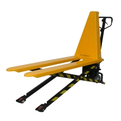 3/4 elevada - Transpaleta semieléctrica de alta elevación 1000 kg, horquillas de 1500 mm