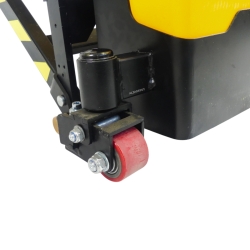 ZOOM rodillos de la transpaleta eléctrica de tijera ancha monocilíndrica 1500 kg