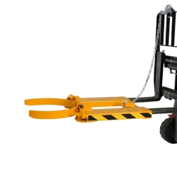 Brazos desplegados - Pinza portabidones para carretilla elevadora - 340 kg
