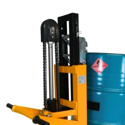 Zoom alto - Elevador hidráulico para bidones extra bajo 450 kg
