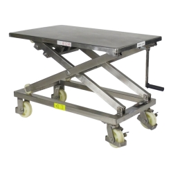 Portada - Mesa elevadora móvil INOX a manivela - Capacidad 300 kg