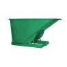 Vista 3/4 del contenedor autobasculante verde - 1100 litros