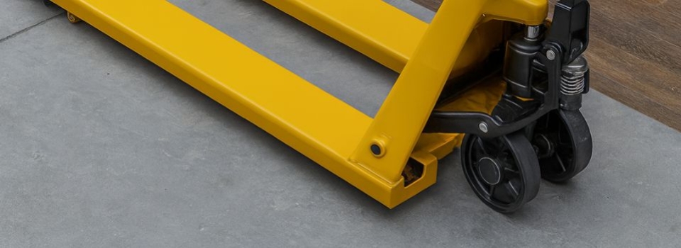 Adaptar las ruedas de la transpaleta según el tipo de suelo